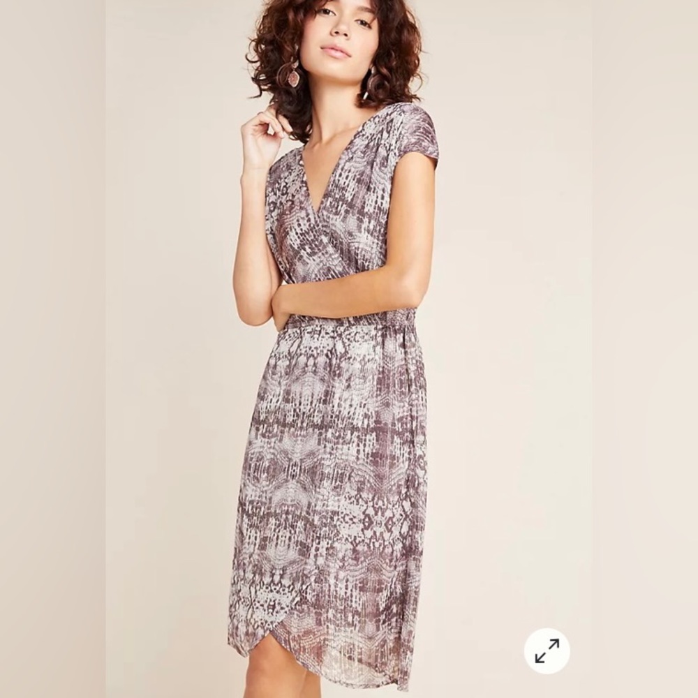 VELVET BY GRAHAM & SPENCER  WOMENS XL REGAN SNAKE-PRINTED DRESS.